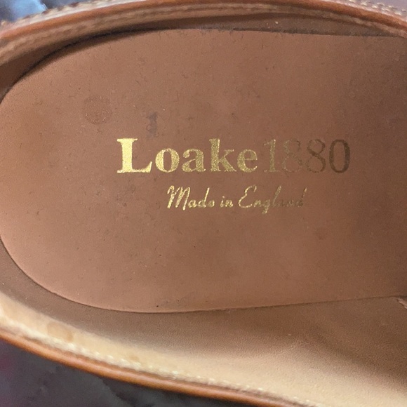 Loake 1880 Made in England Worton Brogues wingtip lace up dress shoes size 7 men - Picture 9 of 10